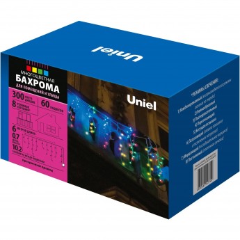 Гирлянда UNIEL ULD-B6007-300/DTA MULTI IP44 Гирлянда UNIEL ULD-B6007-300/DTA MULTI IP44