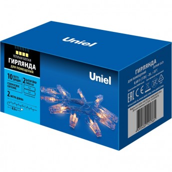 Гирлянда UNIEL ULD-S0200-010/STB/2AA WARM WHITE IP20 CLIPS Гирлянда UNIEL ULD-S0200-010/STB/2AA WARM WHITE IP20 CLIPS