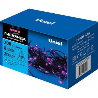Гирлянда UNIEL ULD-S2000-200/DGA PINK IP20 Гирлянда UNIEL ULD-S2000-200/DGA PINK IP20