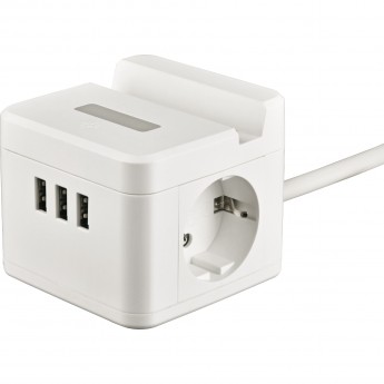 Удлинитель UNIEL STANDARD S-GCD2-1,5SBUH WHITE Удлинитель UNIEL STANDARD S-GCD2-1,5SBUH WHITE